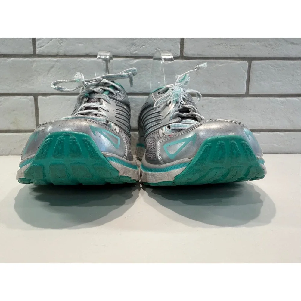 Skechers Ultra Cushioning System Sneakers Womens 9 Grey Silver Teal 12361‎ Y2K